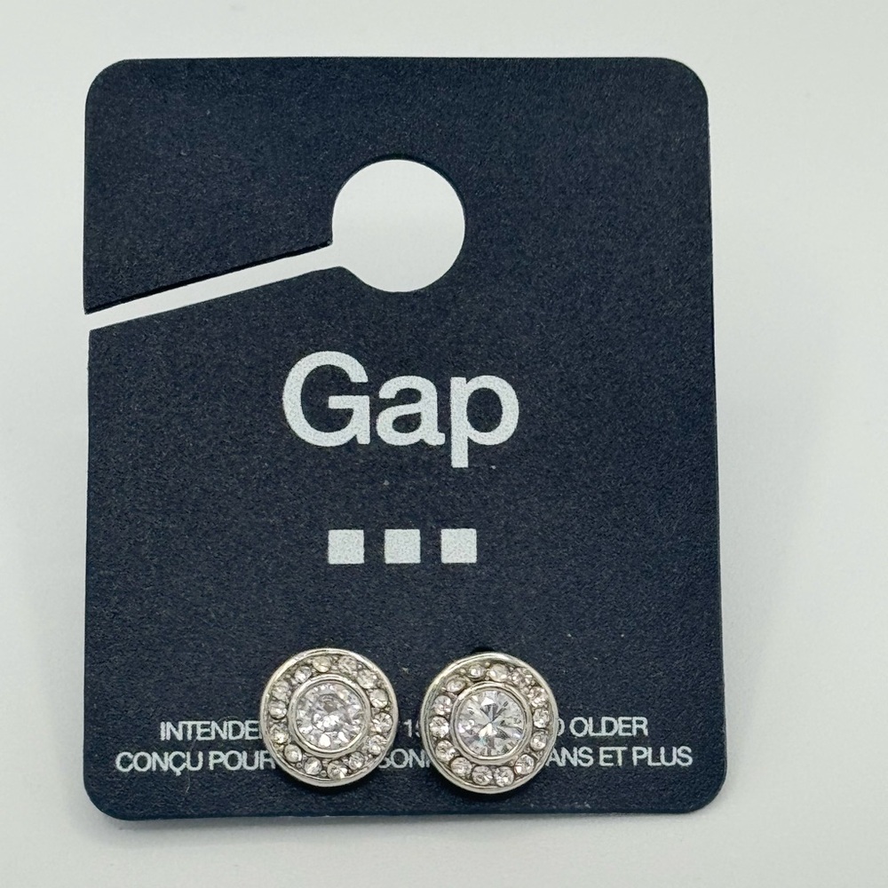 GAP Silver Crystal Stud Earrings